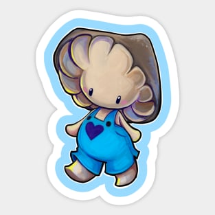 Blue mushroom Sticker